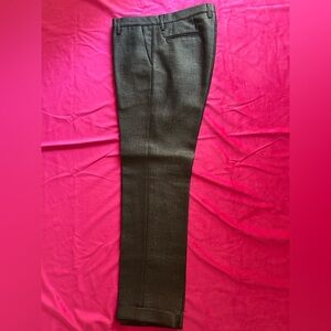 Jay Kos Linen Black Textured Pants